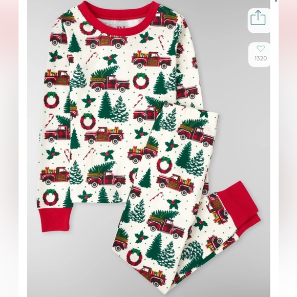 PJ Place Other - Unisex Kids Matching Family O Christmas Tree Snug Fit Cotton Pajamas-Bunnys Tail